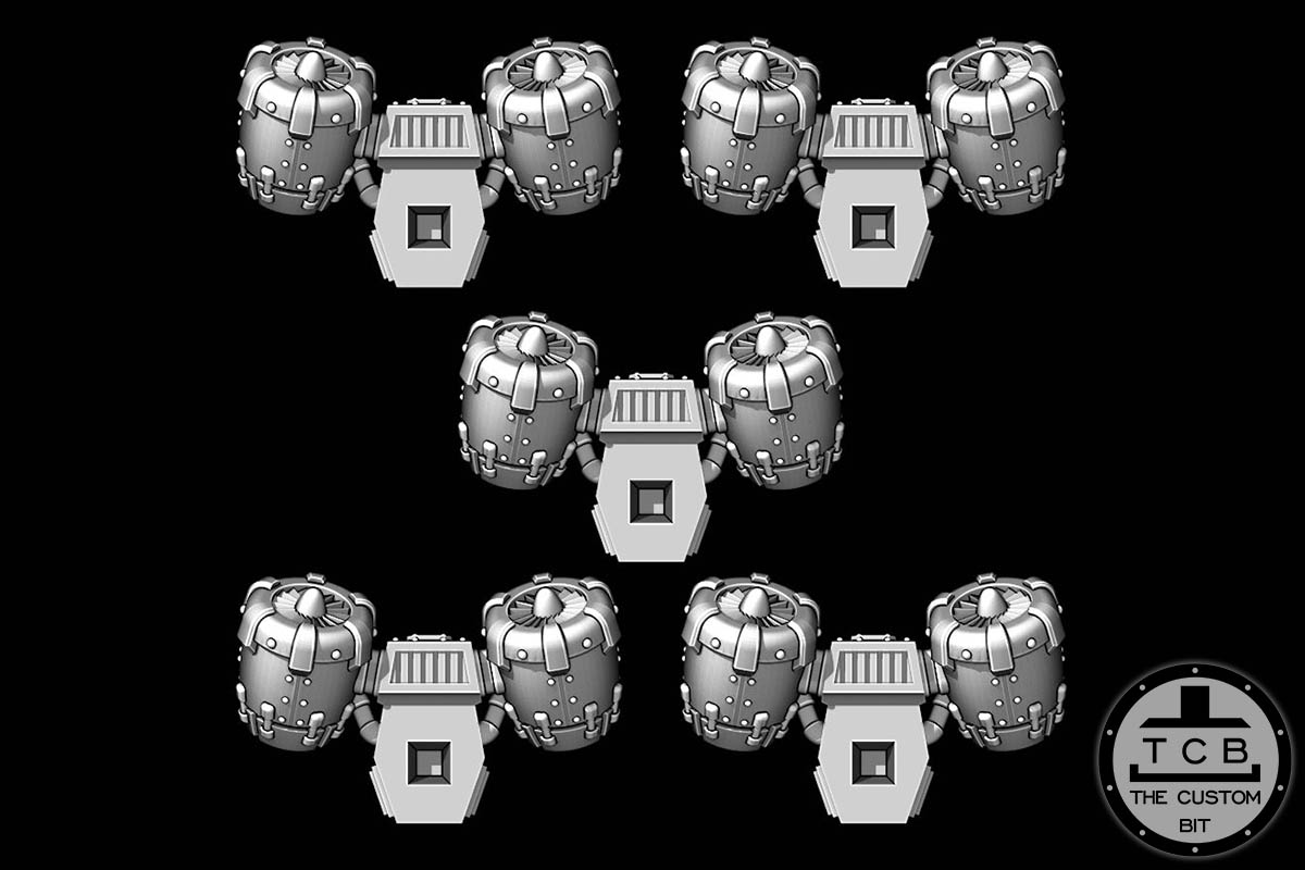 THECUSTOMBIT THE CUSTOM BIT TCB BLACK TEMPLAR PRIMARIS BLADEGUARD JUMP PACK JET PACK BACK PACK