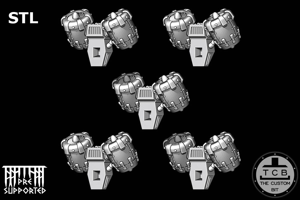 THECUSTOMBIT THE CUSTOM BIT TCB BLACK TEMPLAR PRIMARIS BLADEGUARD JUMP PACK JET PACK BACK PACK