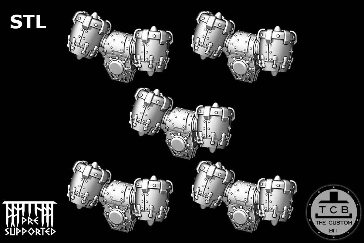 THECUSTOMBIT THE CUSTOM BIT TCB BLACK TEMPLAR PRIMARIS BLADEGUARD JUMP PACK JET PACK BACK PACK