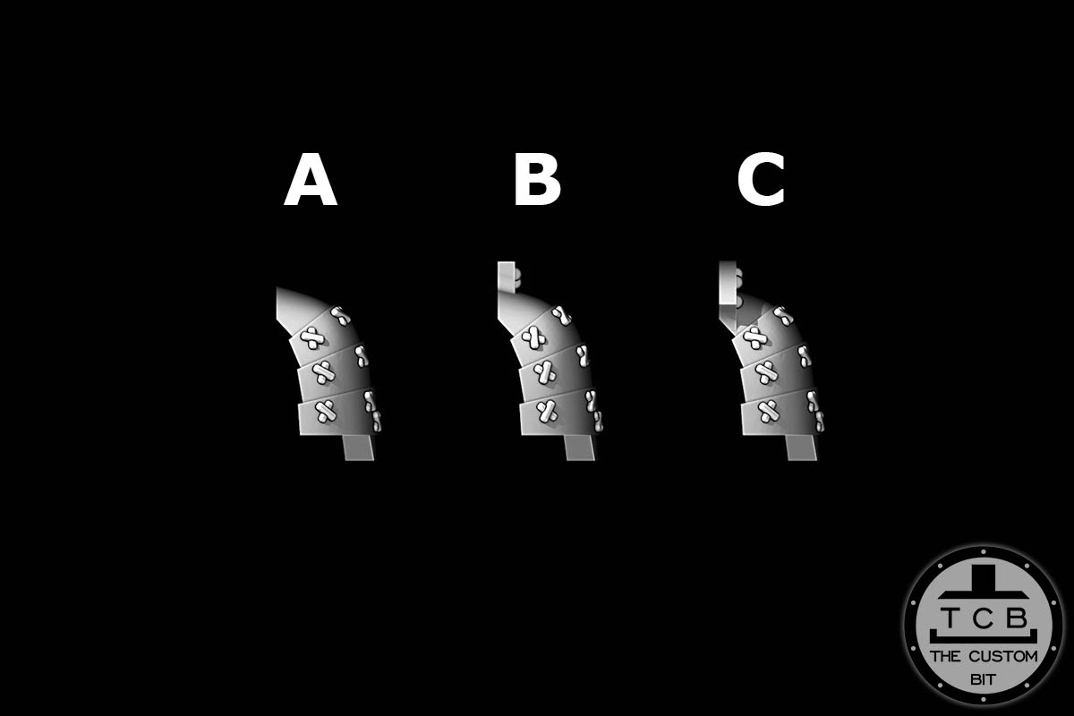 THECUSTOMBIT THE CUSTOM BIT TCB SAMURAI BLADEGUARD SHOULDER PAD SODE PRIMARIS