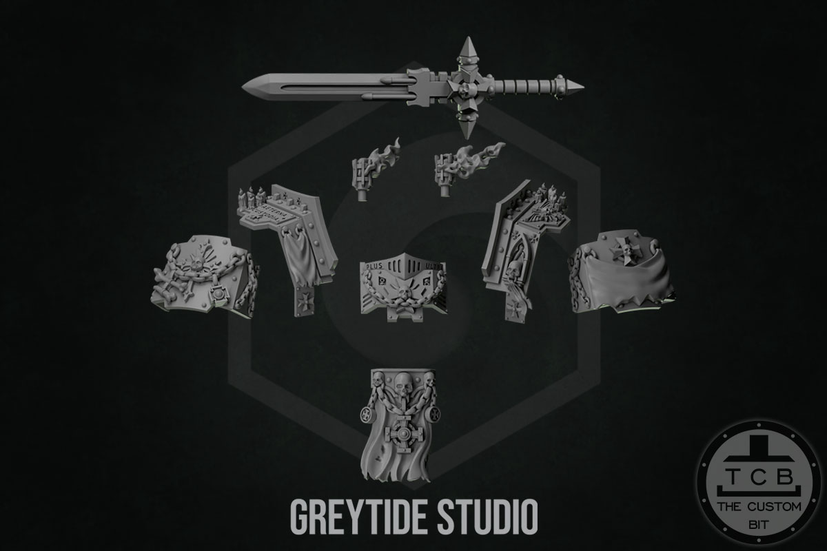 THE CUSTOM BIT TCB KICKSTARTER GREYTIDE STUDIO PRIMARIS BITS SPACEMARINES ANCIENT ARMOR ETERNAL PILGRIMS