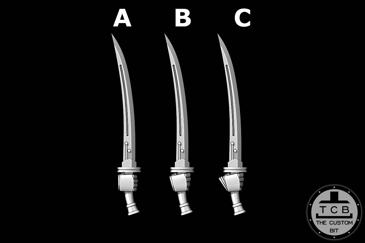 THE CUSTOM BIT TCB MONGOL PRIMARIS BITS SPACEMARINES SWORD