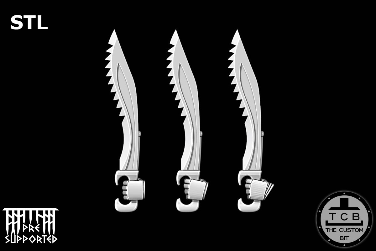 THE CUSTOM BIT TCB SONS OF HELLAS CHAIN SWORD KOPIS SWORD