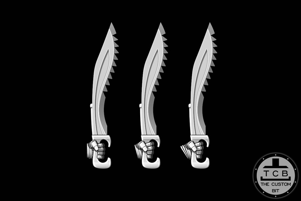 THE CUSTOM BIT TCB SONS OF HELLAS CHAIN SWORD KOPIS SWORD