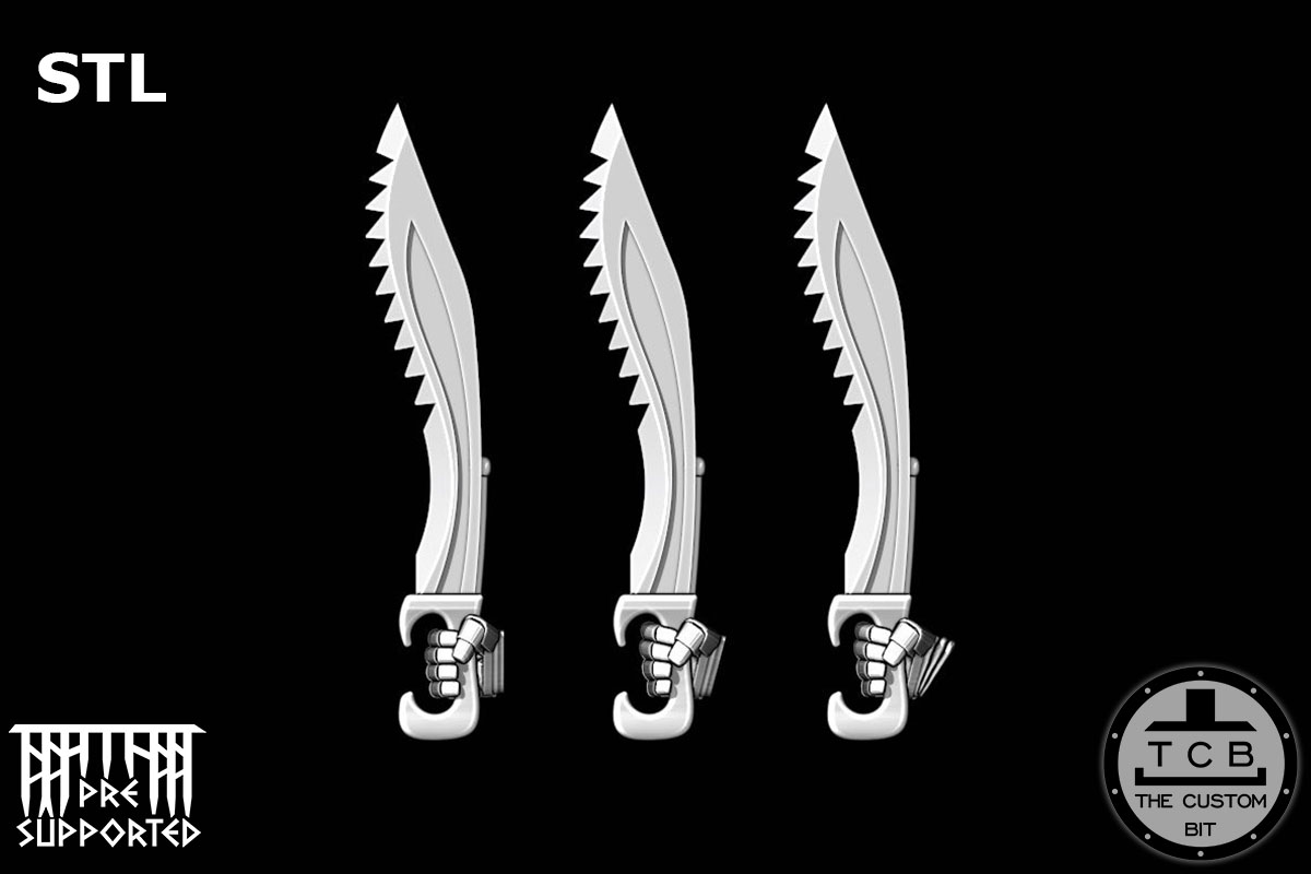 THE CUSTOM BIT TCB SONS OF HELLAS CHAIN SWORD KOPIS SWORD
