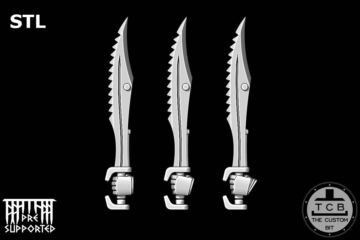 THE CUSTOM BIT TCB SONS OF HELLAS CHAIN SWORD SPARTAN SWORD