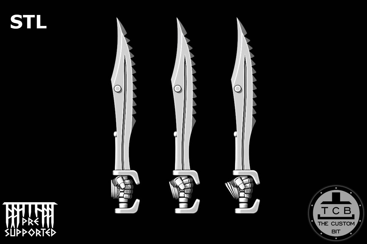 THE CUSTOM BIT TCB SONS OF HELLAS CHAIN SWORD SPARTAN SWORD