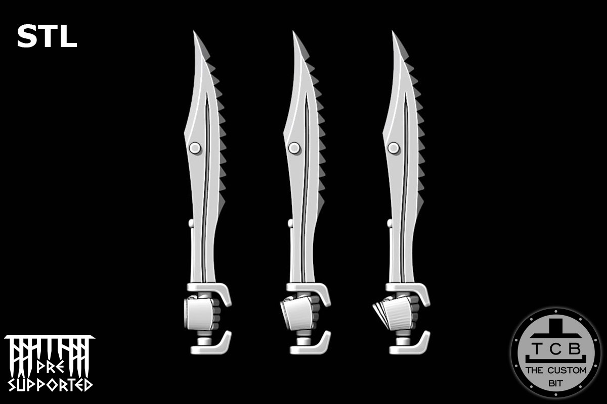 THE CUSTOM BIT TCB SONS OF HELLAS CHAIN SWORD SPARTAN SWORD