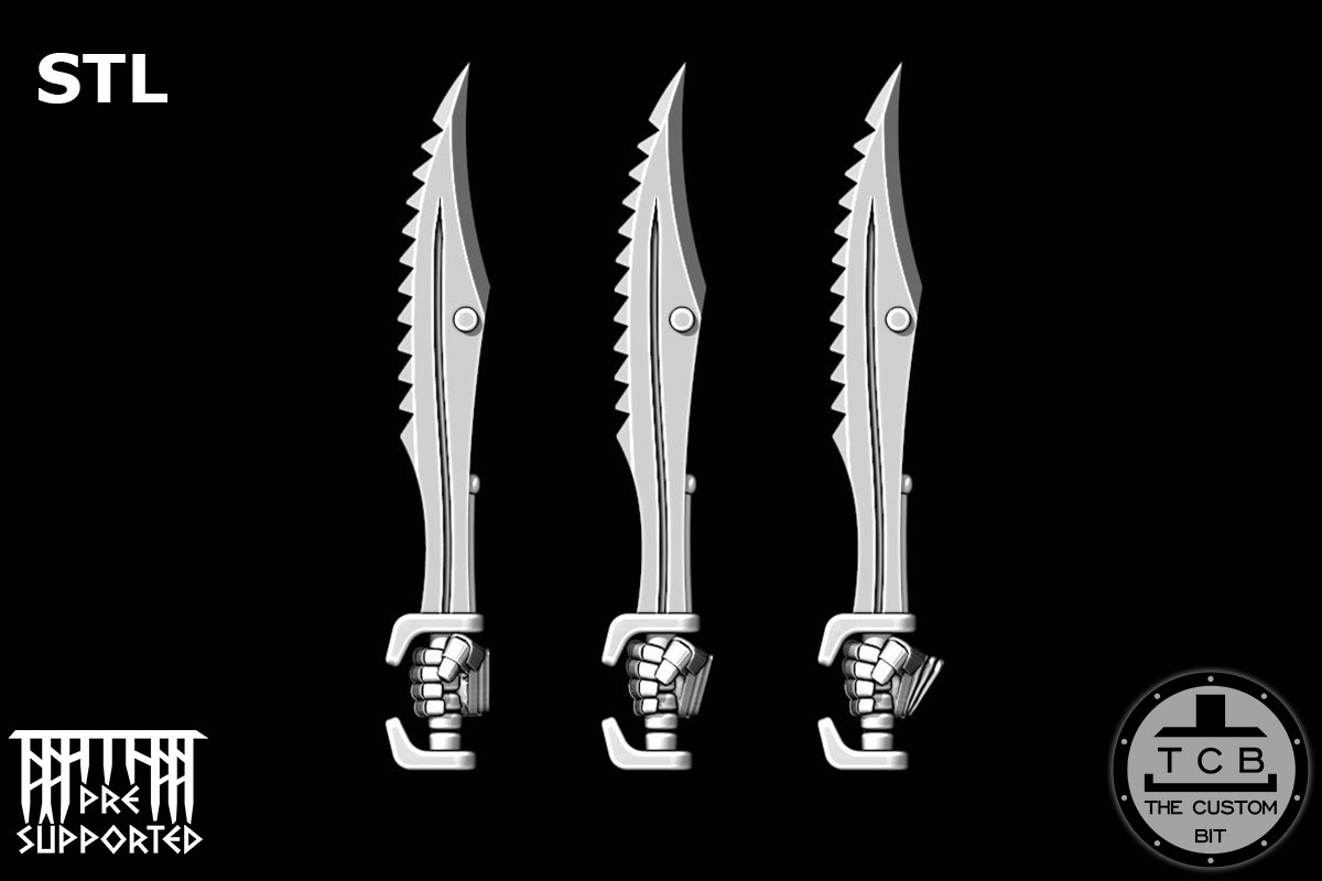 THE CUSTOM BIT TCB SONS OF HELLAS CHAIN SWORD SPARTAN SWORD