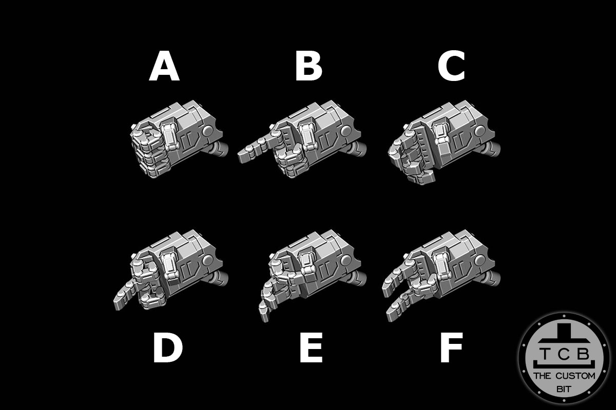 THECUSTOMBIT THE CUSTOM BIT TCB TAU EMPIRE COMMANDER CRISIS ONAGER GAUNTLET FIST