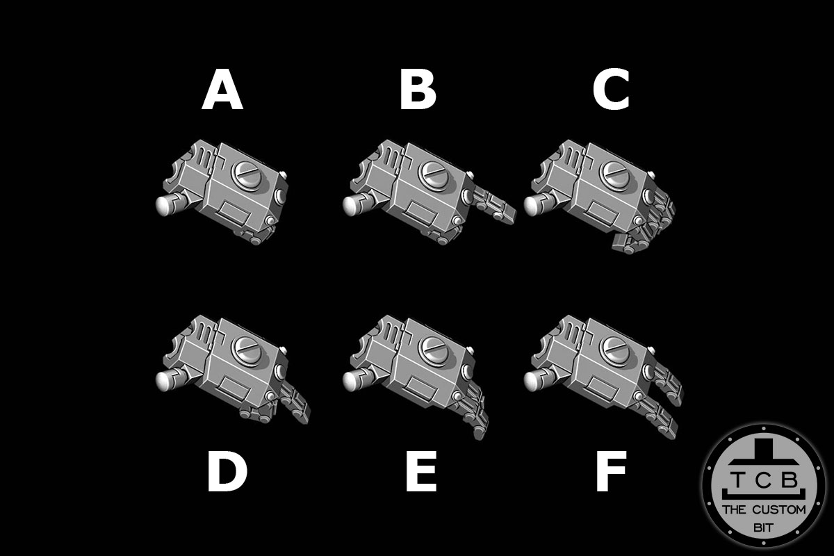THECUSTOMBIT THE CUSTOM BIT TCB TAU EMPIRE COMMANDER CRISIS ONAGER GAUNTLET FIST