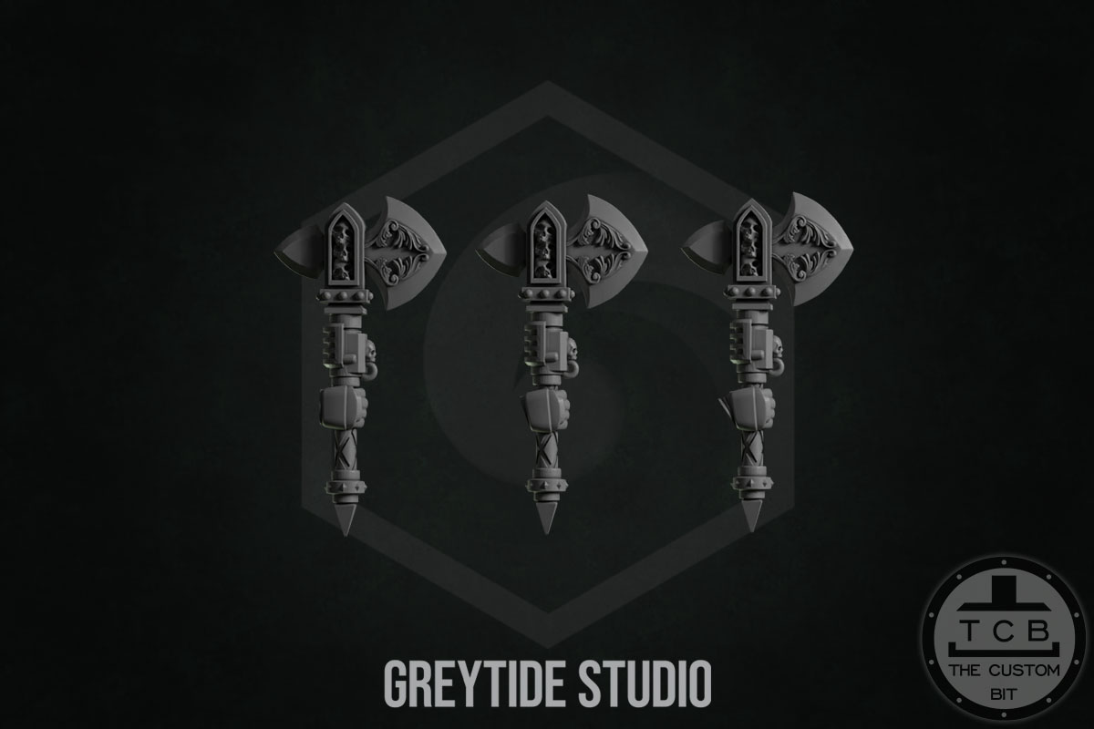 THE CUSTOM BIT TCB KICKSTARTER GREYTIDE STUDIO PRIMARIS BITS SPACEMARINES AXES ETERNAL PILGRIM