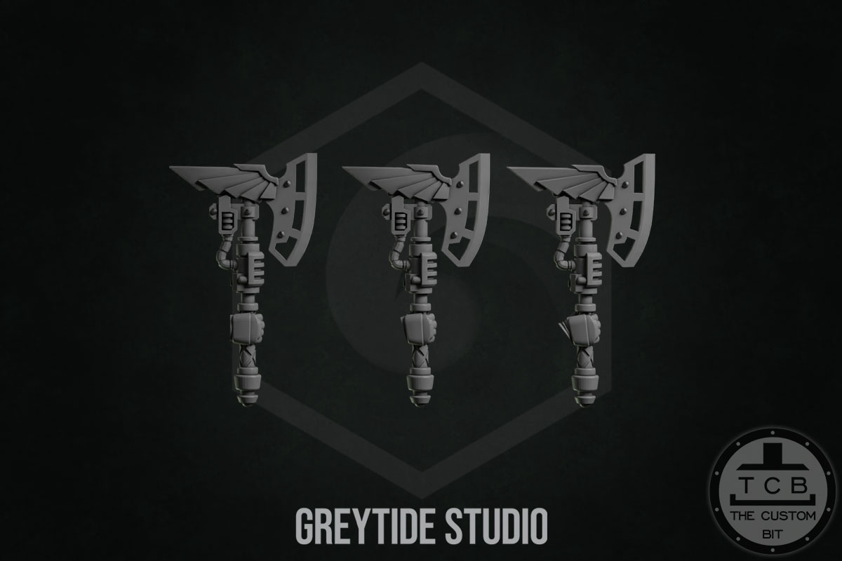 THE CUSTOM BIT TCB KICKSTARTER GREYTIDE STUDIO PRIMARIS BITS SPACEMARINES AXES ETERNAL PILGRIM