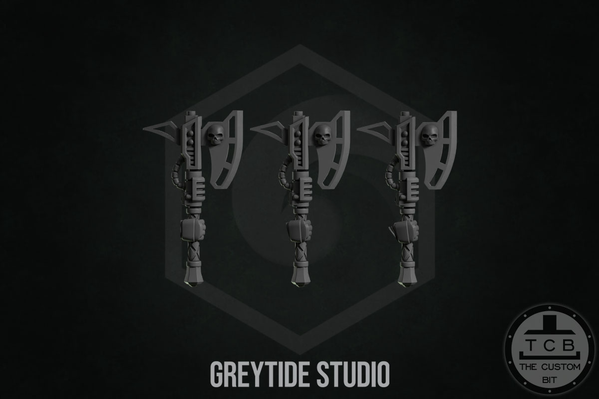 THE CUSTOM BIT TCB KICKSTARTER GREYTIDE STUDIO PRIMARIS BITS SPACEMARINES AXES ETERNAL PILGRIM