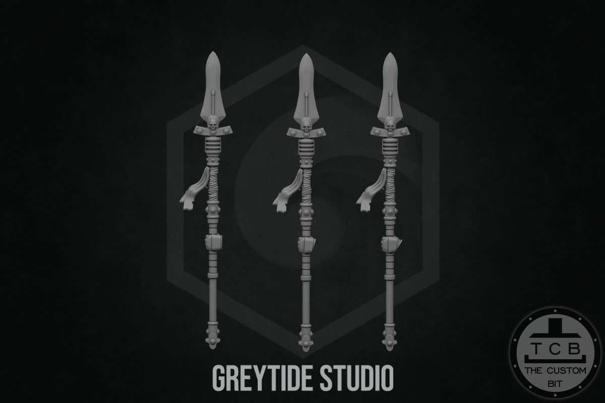 THE CUSTOM BIT TCB KICKSTARTER GREYTIDE STUDIO PRIMARIS BITS SPACEMARINES SPEARS ETERNAL PILGRIM