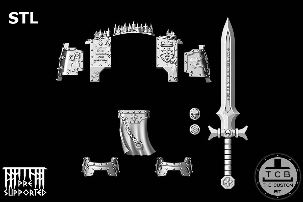 TCB_TEMPLAR_BIG_ROBOT_ARMOUR THE CUSTOM BIT REDEMPTOR DREADNOUGHT BLACK TEMPLAR