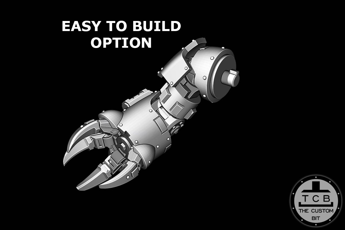 TCB THE CUSTOM BIT BRUTALIS REDEMPTOR DREADNOUGHT UPDATE KIT SAMURAI SON OF HELLAS TEMPLAR POH COMBAT BIG ROBOT ARMOUR FISTS
