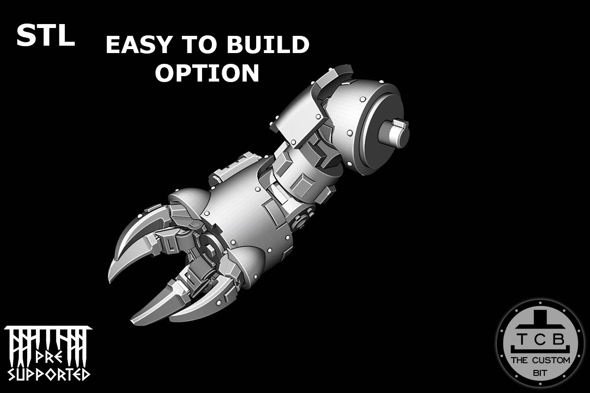 TCB THE CUSTOM BIT BRUTALIS REDEMPTOR DREADNOUGHT UPDATE KIT SAMURAI SON OF HELLAS TEMPLAR COMBAT BIG ROBOT ARMOUR SOH STL
