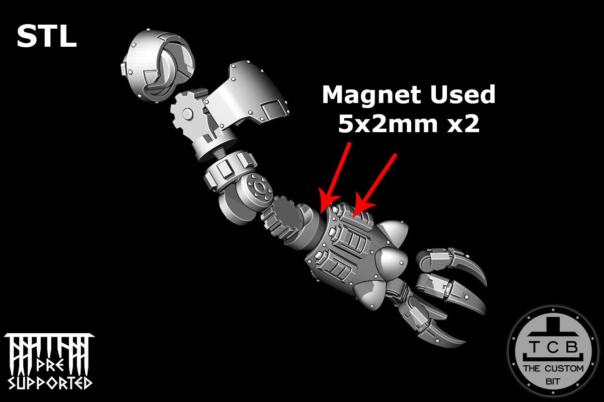 TCB THE CUSTOM BIT BRUTALIS REDEMPTOR DREADNOUGHT UPDATE KIT SAMURAI SON OF HELLAS TEMPLAR COMBAT BIG ROBOT ARMOUR SOH STL