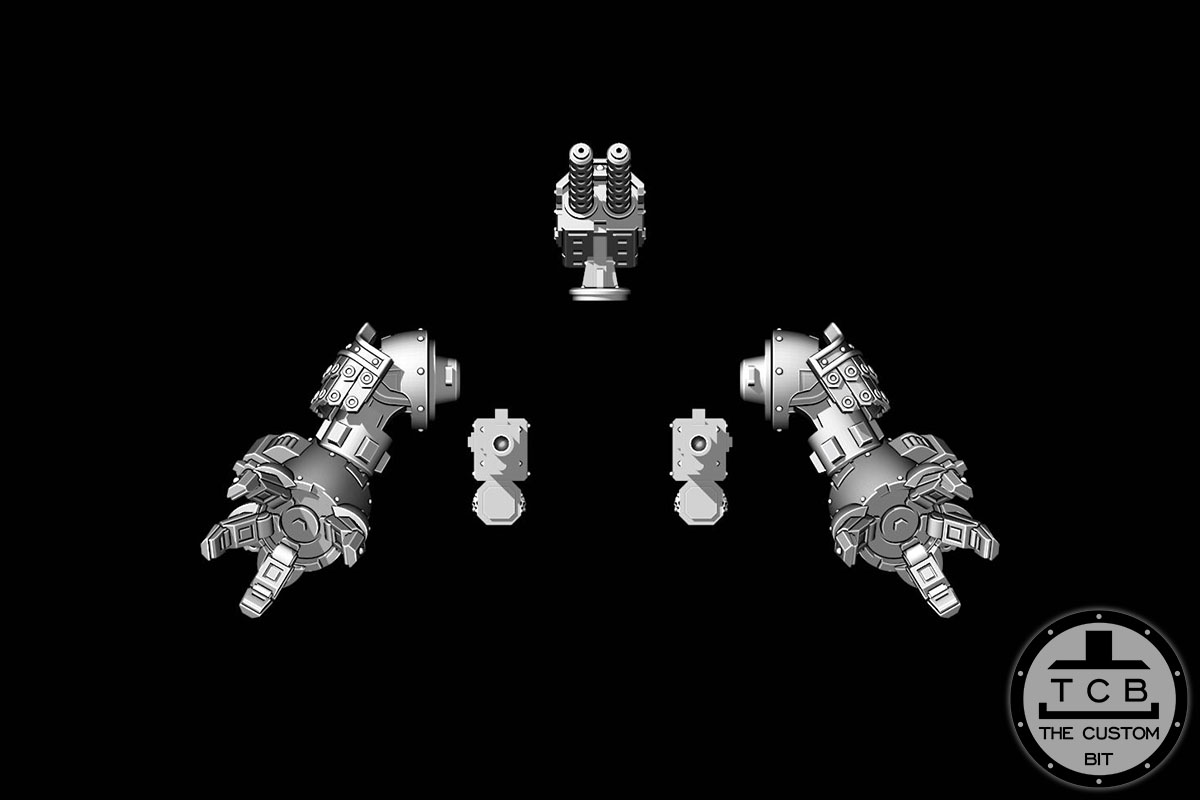 TCB THE CUSTOM BIT BRUTALIS REDEMPTOR DREADNOUGHT UPDATE KIT SAMURAI SON OF HELLAS TEMPLAR POH COMBAT BIG ROBOT ARMOUR FISTS