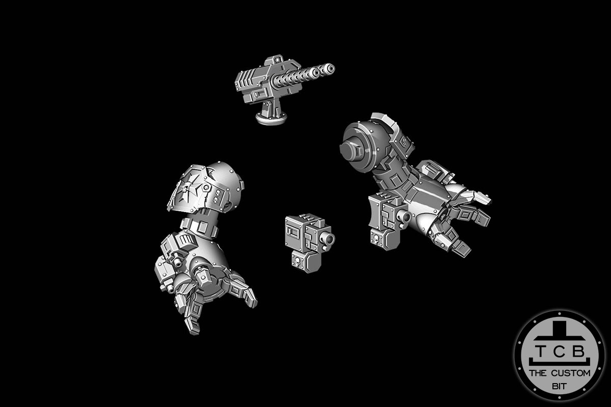 TCB THE CUSTOM BIT BRUTALIS REDEMPTOR DREADNOUGHT UPDATE KIT SAMURAI SON OF HELLAS TEMPLAR POH COMBAT BIG ROBOT ARMOUR FISTS