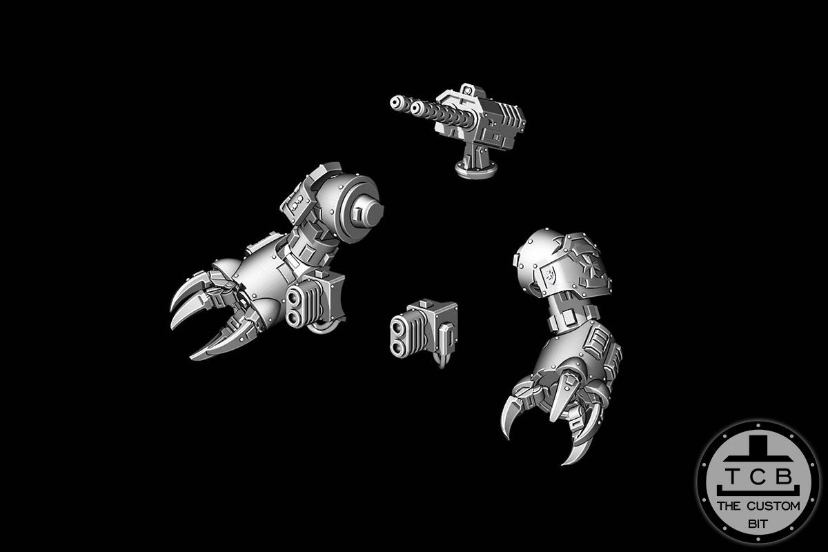 TCB THE CUSTOM BIT BRUTALIS REDEMPTOR DREADNOUGHT UPDATE KIT SAMURAI SON OF HELLAS TEMPLAR POH COMBAT BIG ROBOT ARMOUR FISTS