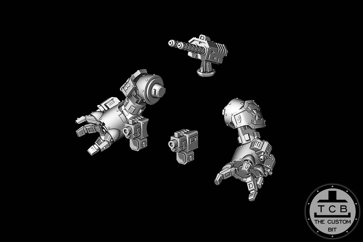 TCB THE CUSTOM BIT BRUTALIS REDEMPTOR DREADNOUGHT UPDATE KIT SAMURAI SON OF HELLAS TEMPLAR POH COMBAT BIG ROBOT ARMOUR FISTS