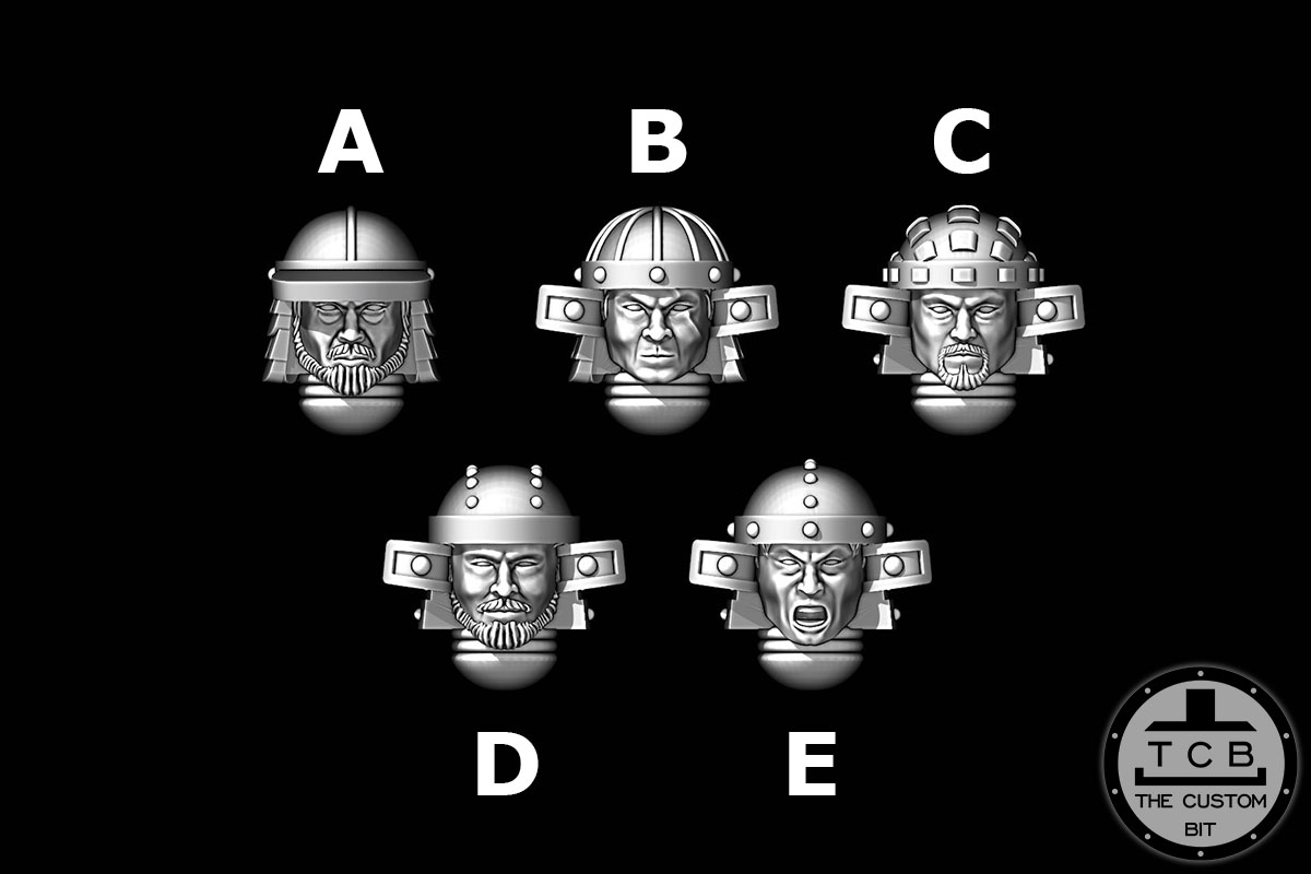 THECUSTOMBIT THE CUSTOM BIT TCB SAMURAI PRIMARIS SPACEMARINE KABUTO 02 HELMET HEAD