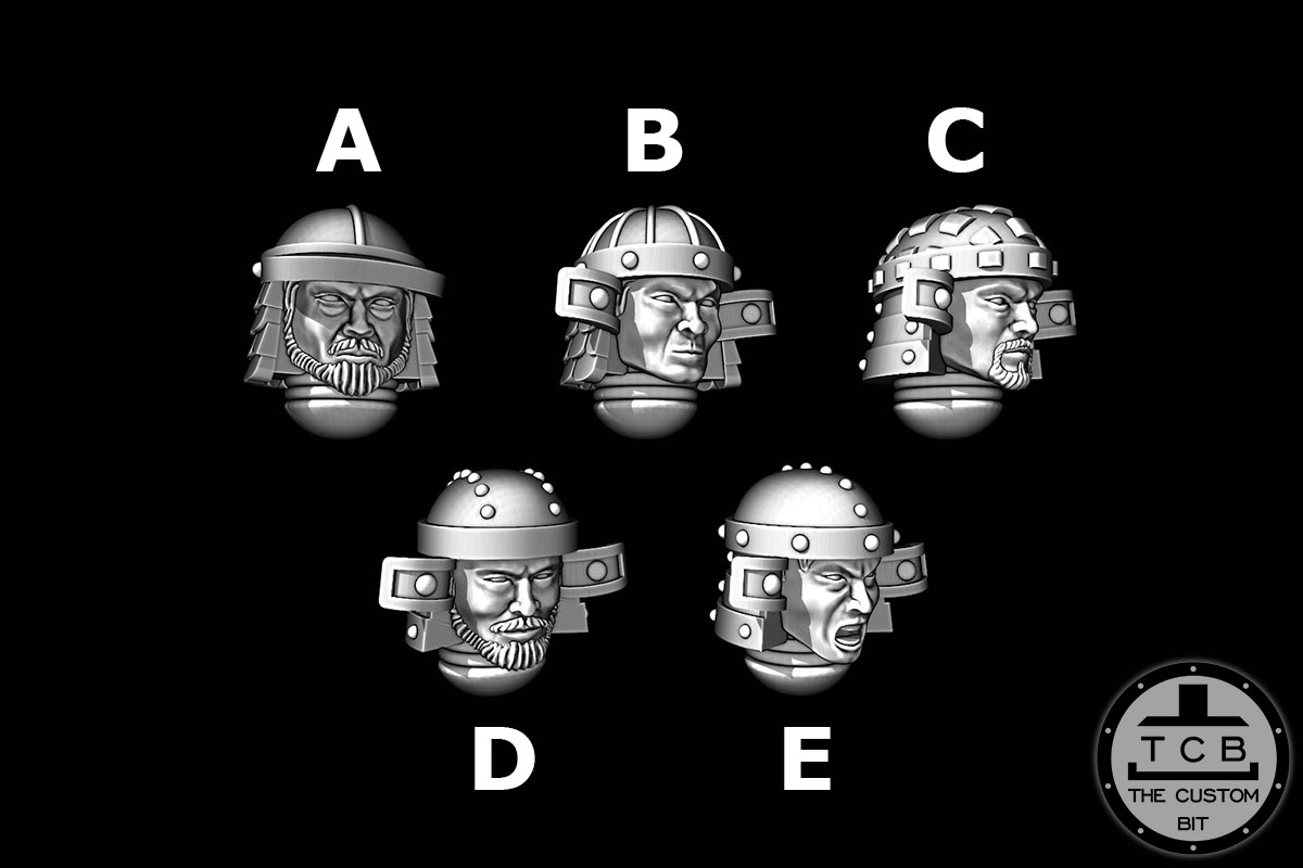 THECUSTOMBIT THE CUSTOM BIT TCB SAMURAI PRIMARIS SPACEMARINE KABUTO 02 HELMET HEAD