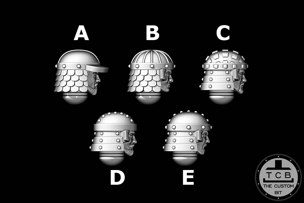 THECUSTOMBIT THE CUSTOM BIT TCB SAMURAI PRIMARIS SPACEMARINE KABUTO 02 HELMET HEAD