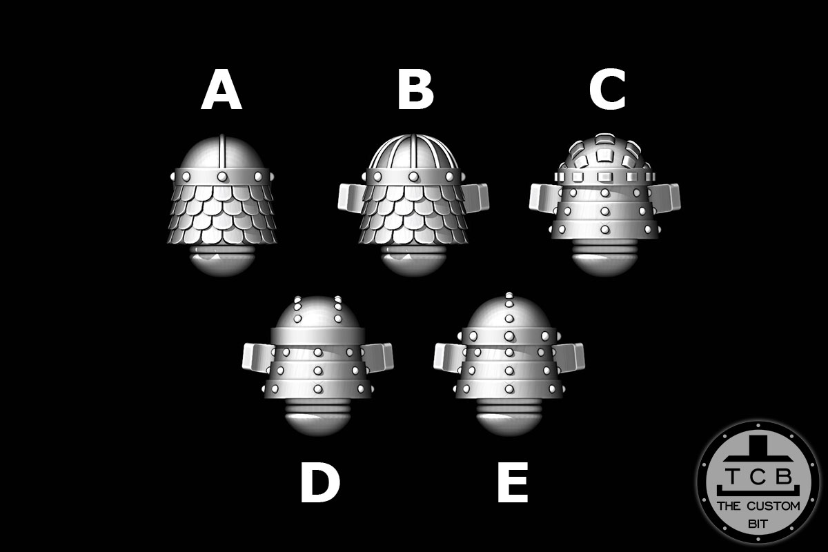 THECUSTOMBIT THE CUSTOM BIT TCB SAMURAI PRIMARIS SPACEMARINE KABUTO 02 HELMET HEAD