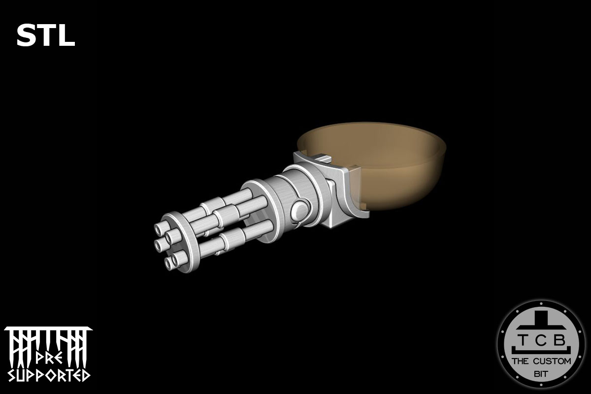 TCB_GA_LIGHT_TANK_COVERSION_KIT_01_STL WARHAMMER 40K TAU EMPIRE LIGHT TANK COCKPIT TAU THE CUSTOM BIT PIRANHA FUSION GATLING LIGHT TANK COVERSION KIT STL