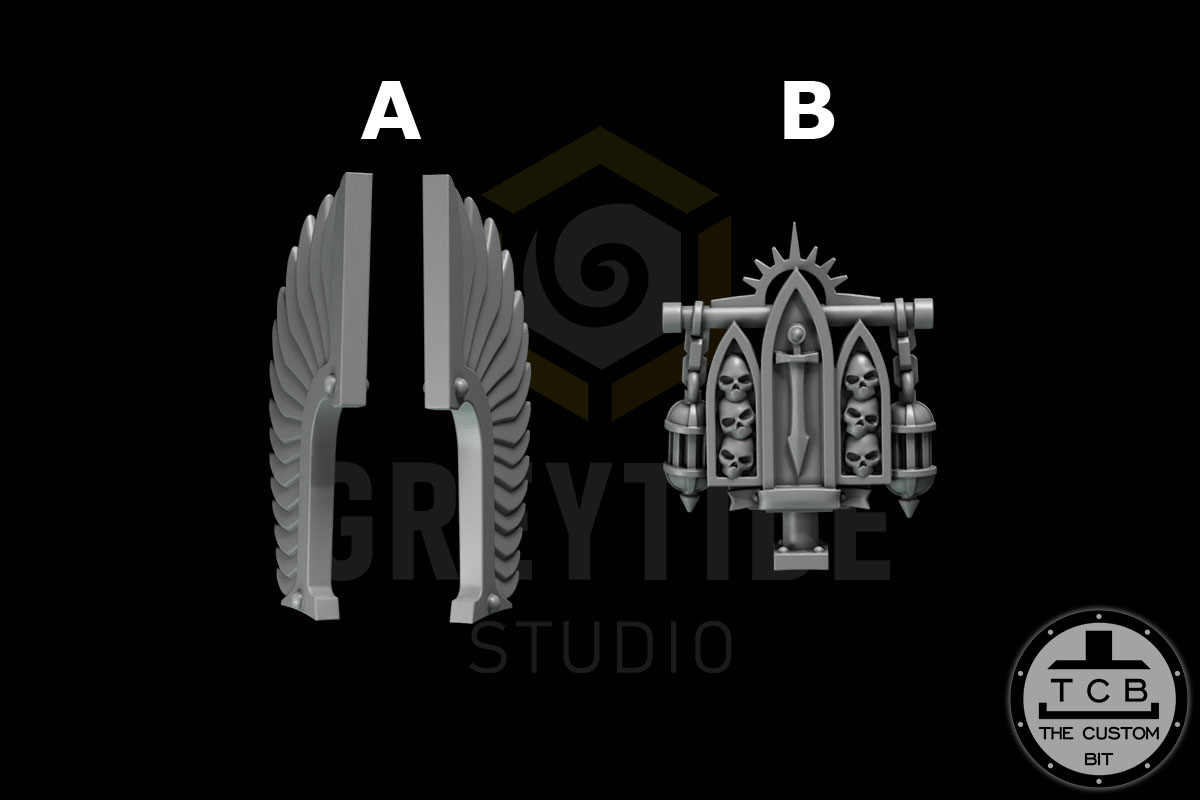 THE CUSTOM BIT GREYTIDE STUDIO ETERNAL PILGRIMS TCB GSEP TERMINATORS TERMI WEAPONS ACCESORY SWORD MAUL SHIELD HELMET HEAD ARMS FIST CLAW CHAINFIST CLOAK HAMMER FLAMMER PLASMA LOINCLOTH SHOULDERPAR 01 02 BACKPACK