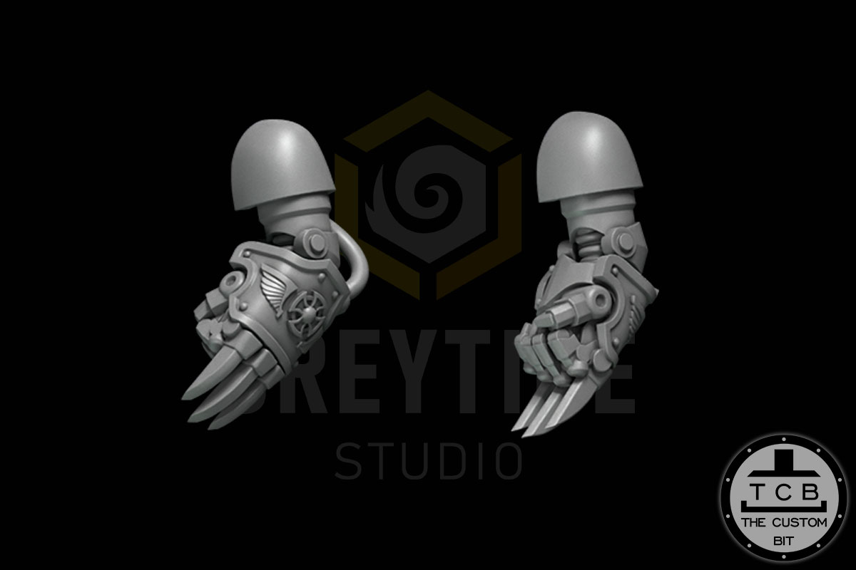 THE CUSTOM BIT GREYTIDE STUDIO ETERNAL PILGRIMS TCB GSEP TERMINATORS TERMI WEAPONS ACCESORY SWORD MAUL SHIELD HELMET HEAD ARMS FIST CLAW CHAINFIST CLOAK HAMMER FLAMMER PLASMA LOINCLOTH SHOULDERPAR 01 02