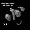THE CUSTOM BIT TCB POH HEAVY TANK WEAPONS SYSTEM SPONSONS TRACK PROTECTION FLAMER LASER BOLTER COUPLING WARHAMMER 40K SPACE MARINES LAND RAIDER REDEEMER DOOR