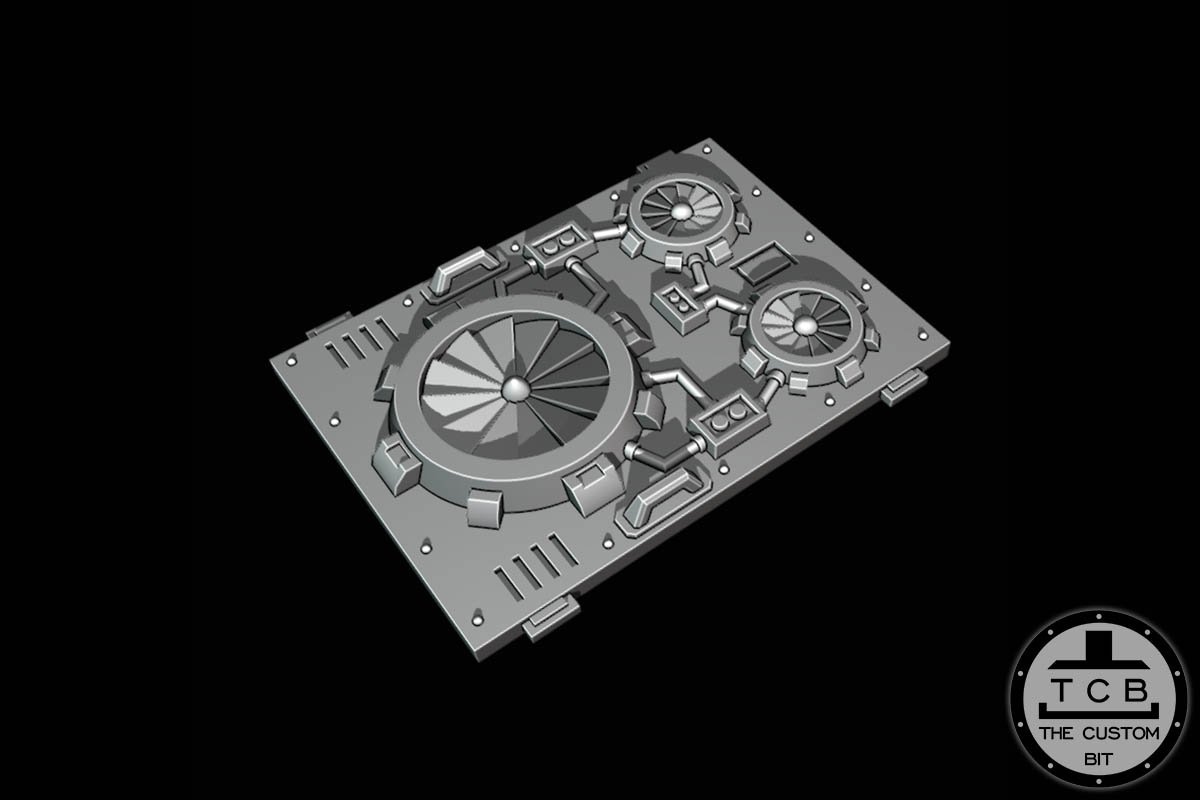 TCB POH CRUSADER APC AVENGER TANK TURRET ANCHOR TOP PLATE THE CUSTOM BIT PREDATOR VINDICATOR RHINO WARHAMMER 40K