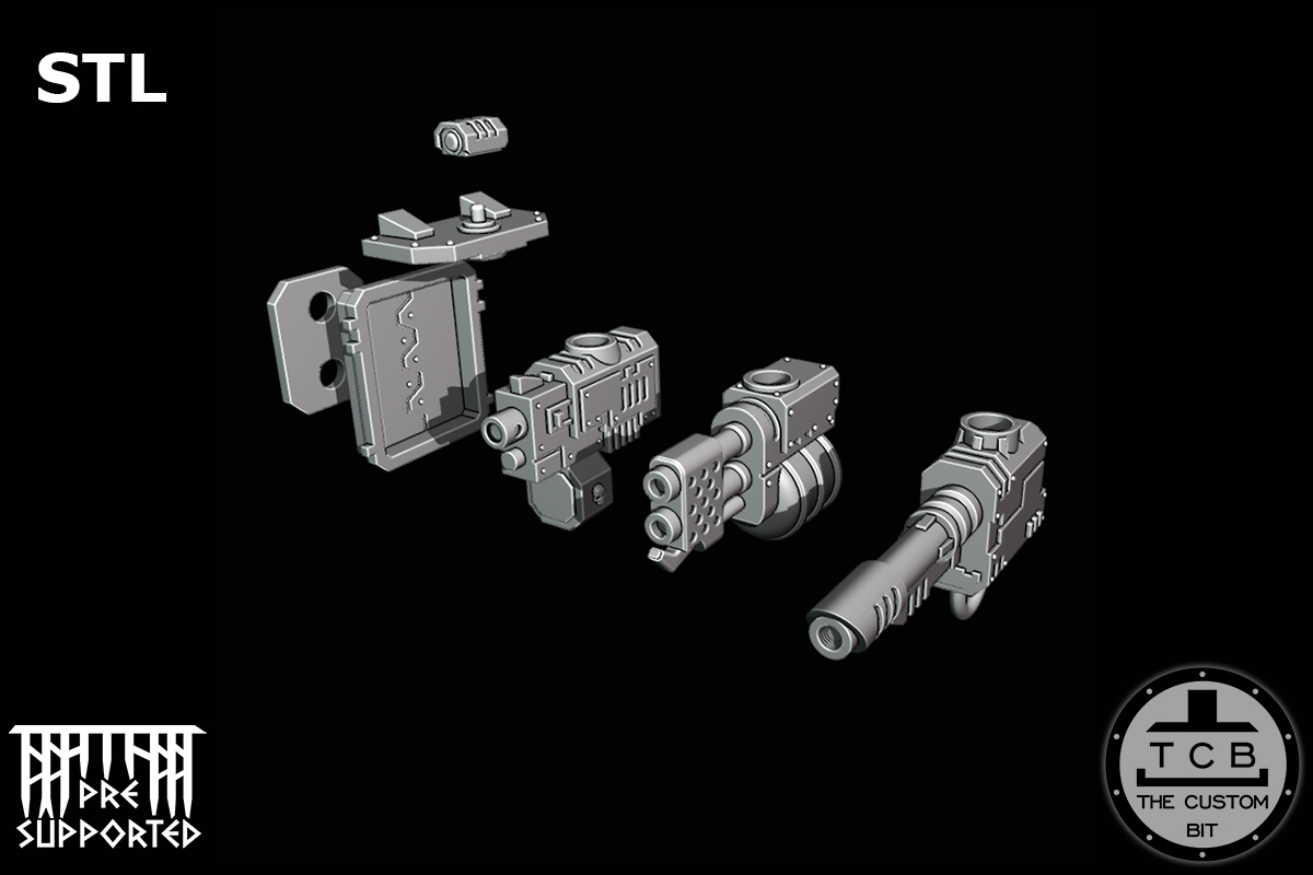 POH TANK HUNTER MISSILE THE CUSTOM BIT TCB STL AVENGER CRUSADER APC PREDATOR VINDICATOR RHINO WARHAMMER 40K FLAMER HEAVY BOLTER LASER SPONSON AUTOMATIC CANNON