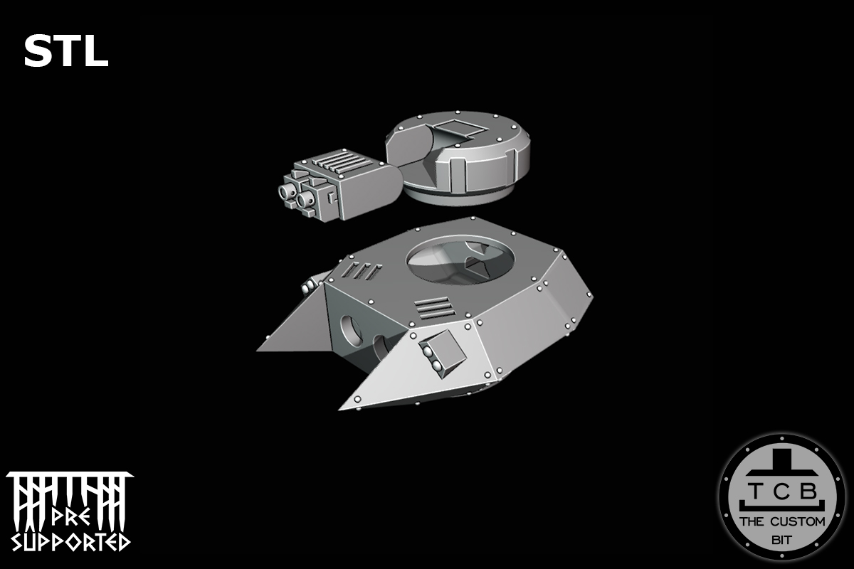 POH TANK HUNTER MISSILE THE CUSTOM BIT TCB STL AVENGER CRUSADER APC PREDATOR VINDICATOR RHINO WARHAMMER 40K FLAMER HEAVY BOLTER LASER SPONSON AUTOMATIC CANNON