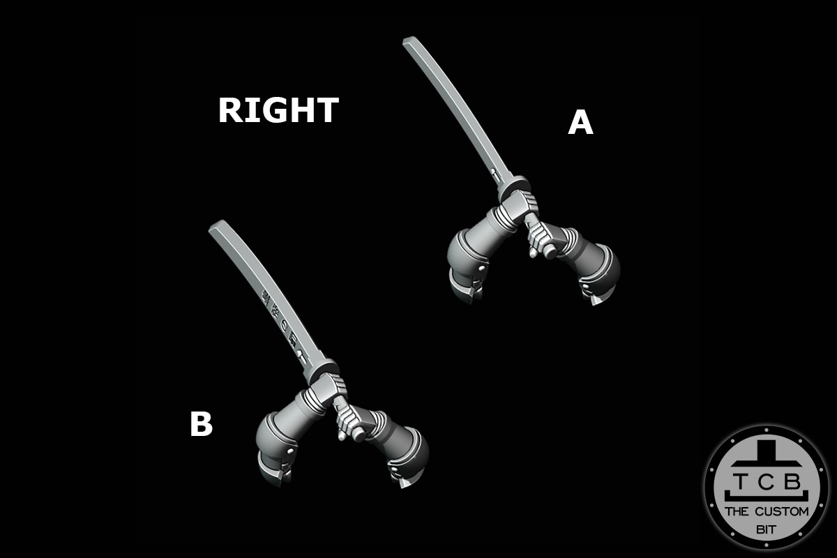 THE CUSTOM BIT TCB POH SAMURAI KATANA POSE 01 02 03 04 05 06 A B PHYSICAL PRIMARIS SPACE MARINE WARHAMMER 40K