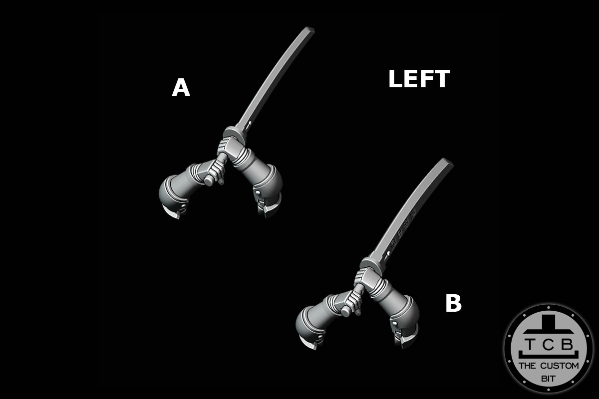 THE CUSTOM BIT TCB POH SAMURAI KATANA POSE 01 02 03 04 05 06 A B PHYSICAL PRIMARIS SPACE MARINE WARHAMMER 40K