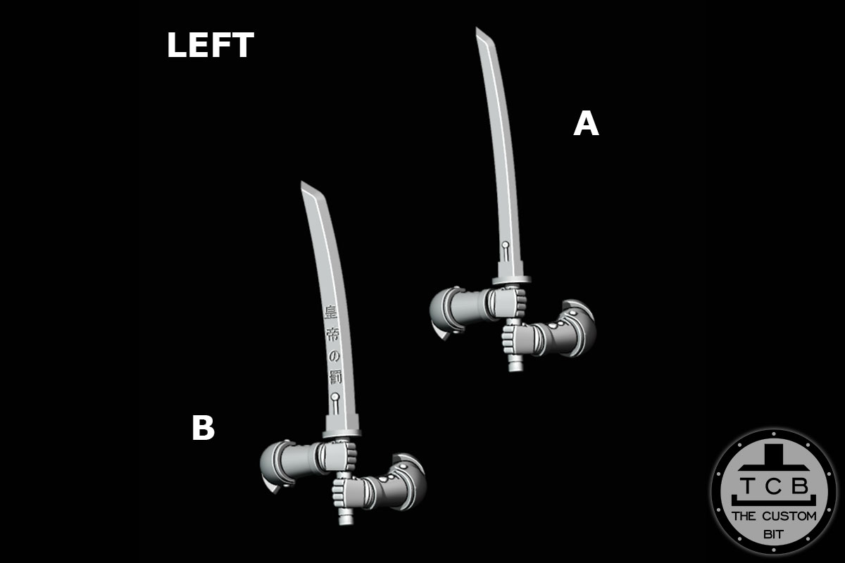TCB POH SAMURAI KATANA POSE 04 A PHYSICAL THE CUSTOM BIT TCB POH SAMURAI KATANA POSE 01 02 03 04 05 06 A B PHYSICAL PRIMARIS SPACE MARINE WARHAMMER 40K