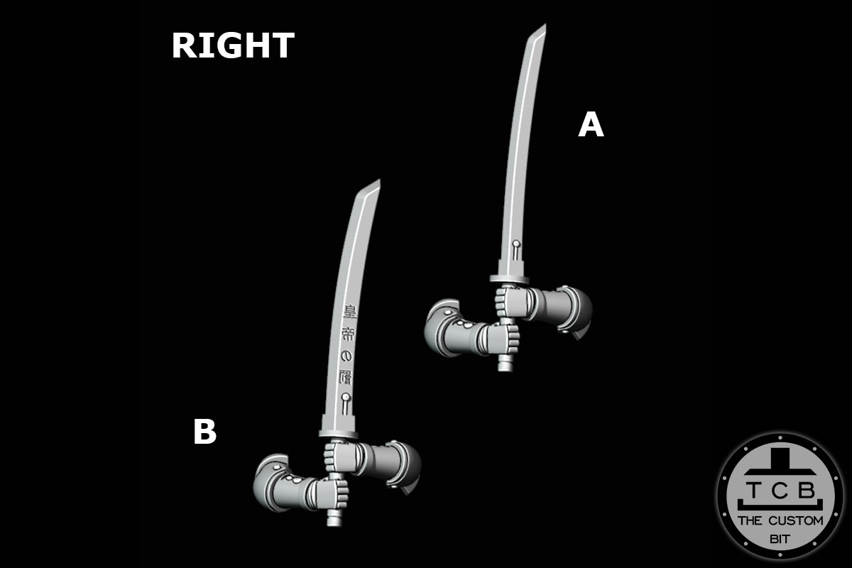 TCB POH SAMURAI KATANA POSE 04 B PHYSICAL THE CUSTOM BIT TCB POH SAMURAI KATANA POSE 01 02 03 04 05 06 A B PHYSICAL PRIMARIS SPACE MARINE WARHAMMER 40K