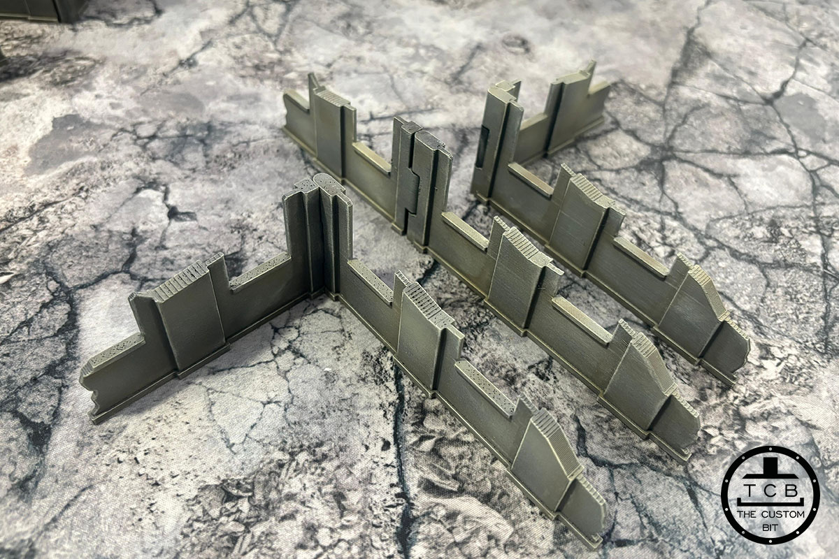 THE CUSTOM BIT GW FOLDABLE TERRAIN PACK SCENARY GAMES WORKSHOP GW WARHAMMER 40K PARIAH NEXUS 3D PRINTED AREA TEMPLATES STL COMMERCIAL LICENSE PHYSICAL