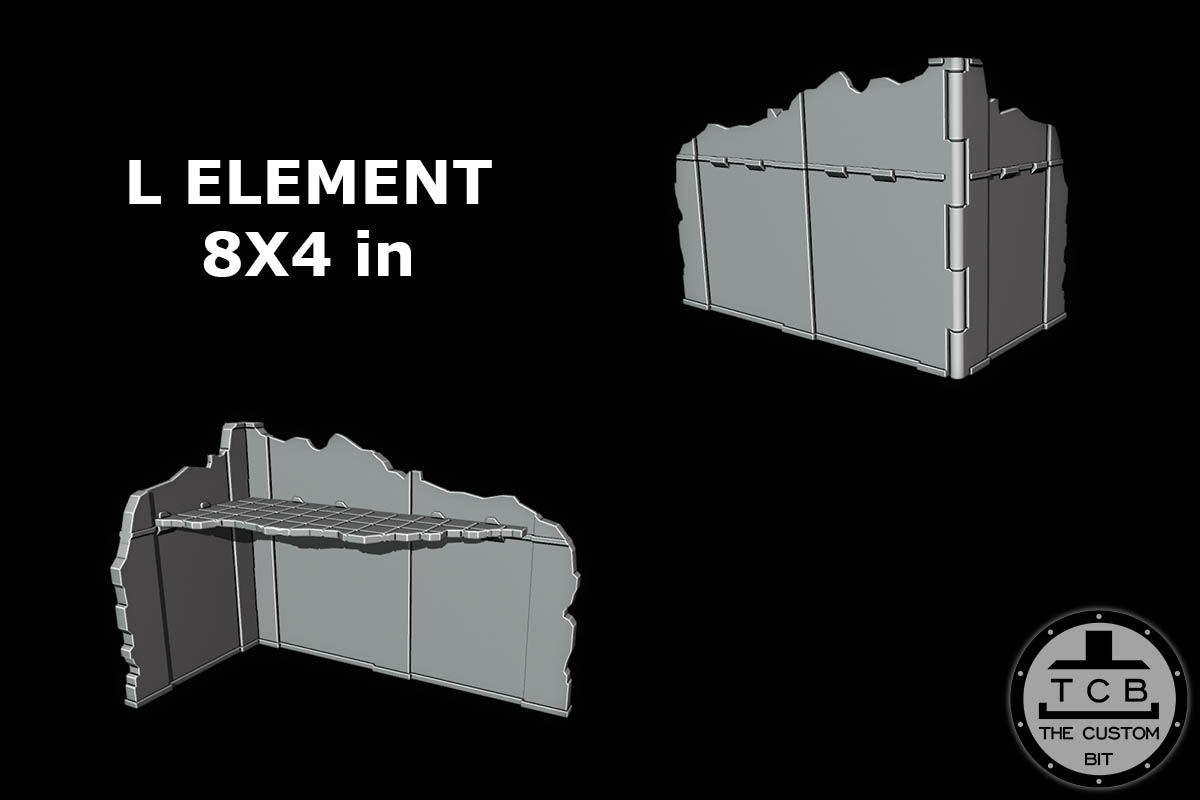THE CUSTOM BIT GW FOLDABLE TERRAIN PACK SCENARY GAMES WORKSHOP GW WARHAMMER 40K PARIAH NEXUS 3D PRINTED AREA TEMPLATES STL COMMERCIAL LICENSE PHYSICAL