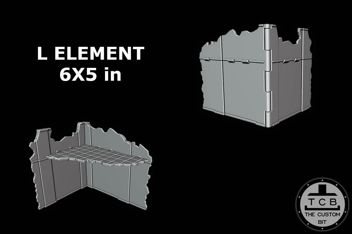 THE CUSTOM BIT GW FOLDABLE TERRAIN PACK SCENARY GAMES WORKSHOP GW WARHAMMER 40K PARIAH NEXUS 3D PRINTED AREA TEMPLATES STL COMMERCIAL LICENSE PHYSICAL