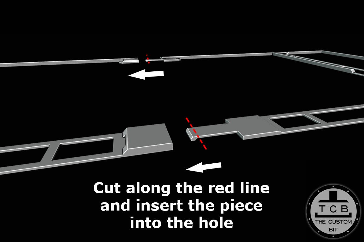 THE CUSTOM BIT GW FOLDABLE TERRAIN PACK SCENARY GAMES WORKSHOP GW WARHAMMER 40K PARIAH NEXUS 3D PRINTED AREA TEMPLATES STL COMMERCIAL LICENSE PHYSICAL