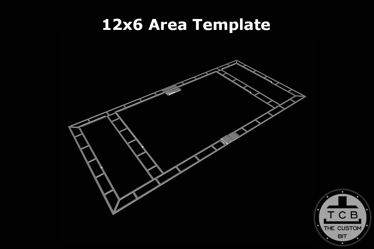 THE CUSTOM BIT GW FOLDABLE TERRAIN PACK SCENARY GAMES WORKSHOP GW WARHAMMER 40K PARIAH NEXUS 3D PRINTED AREA TEMPLATES STL COMMERCIAL LICENSE PHYSICAL