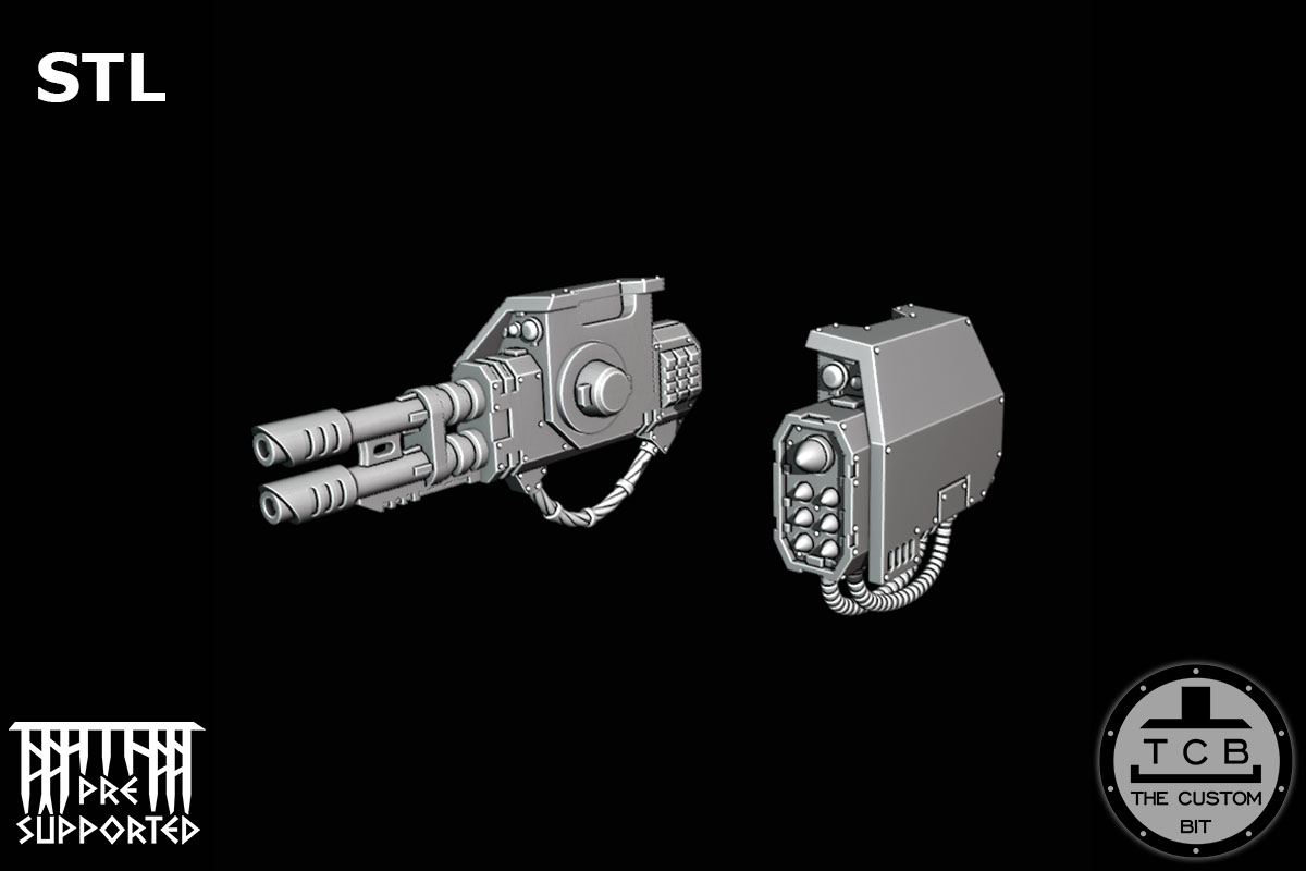 THE CUSTOM BIT TCB POH BIG ROBOT ARMOUR RANGED WEAPONS BALLISTUS DREADNOUGHT WARHAMMER 40K STL PHYSICAL 01 02 03 04 05 06 07