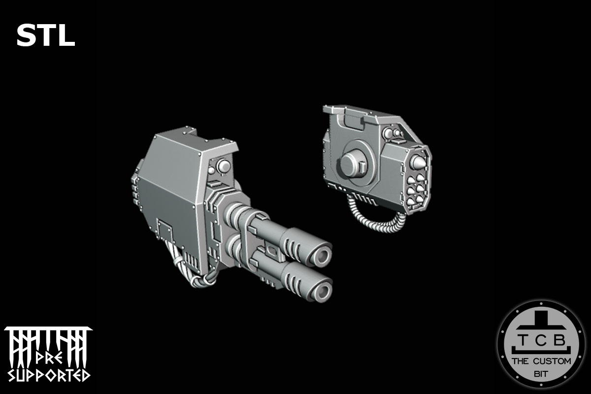 THE CUSTOM BIT TCB POH BIG ROBOT ARMOUR RANGED WEAPONS BALLISTUS DREADNOUGHT WARHAMMER 40K STL PHYSICAL 01 02 03 04 05 06 07
