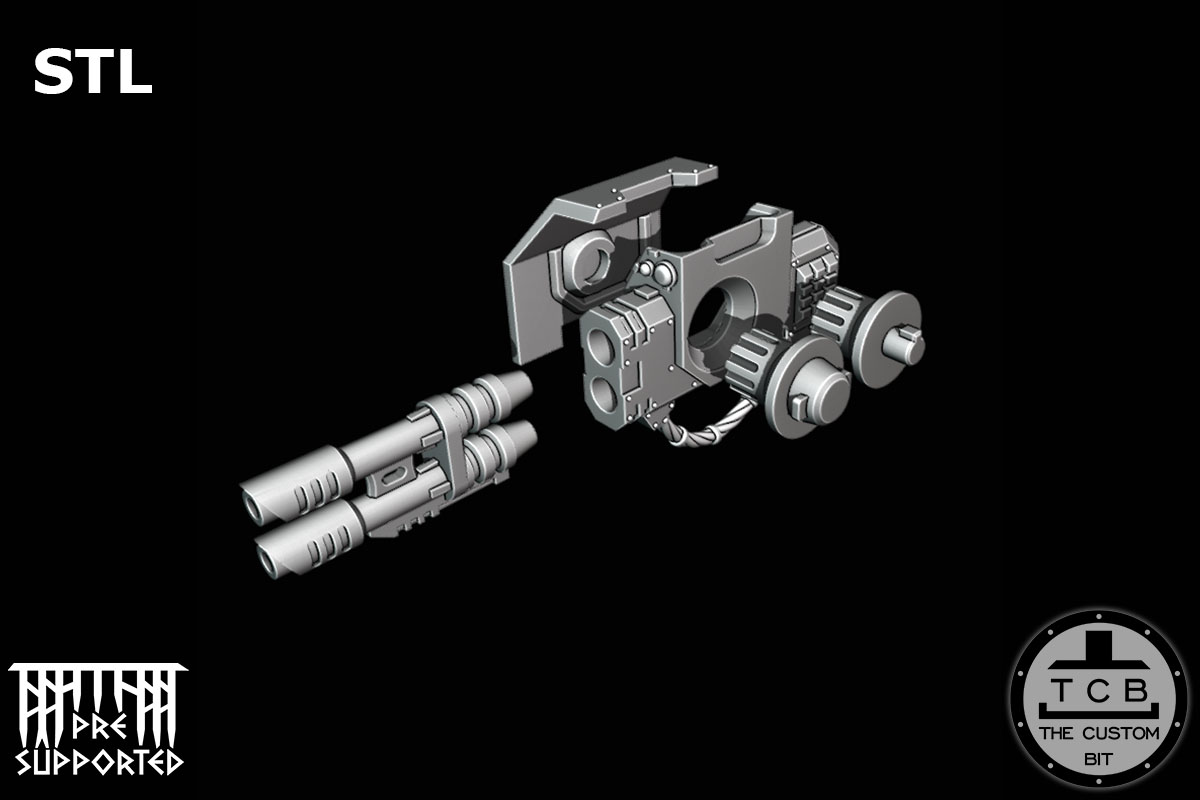 THE CUSTOM BIT TCB POH BIG ROBOT ARMOUR RANGED WEAPONS BALLISTUS DREADNOUGHT WARHAMMER 40K STL PHYSICAL 01 02 03 04 05 06 07